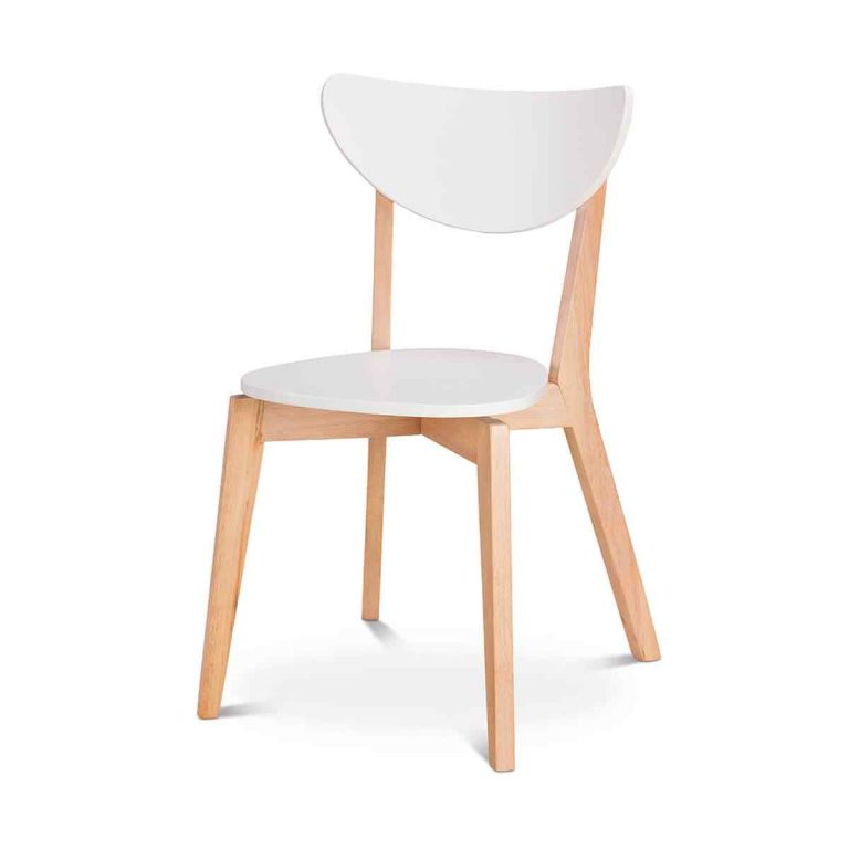 Wooden white chair