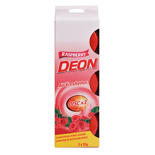 Deon-air-freshener-raspberry-disc